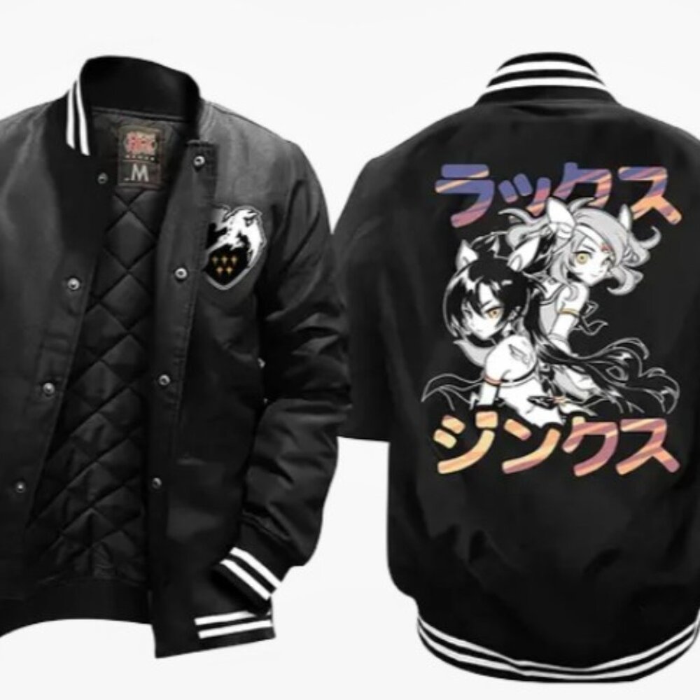 *RARE* Riot Games Black Star Guardian Varsity Jacket, Unisex, Size S